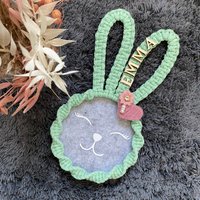 Makramee-Hase Osterhase Mit Gesicht von JessisMAKRAMEEshop