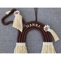 Makramee-Pferd Regenbogentier von JessisMAKRAMEEshop