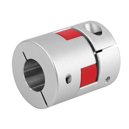 12 mm bis 14 mm Aluminium Plum Flexible Wellenkupplung, D30 L35 Flexible Kupplung Klauenkupplung für 3D-Drucker CNC-Maschine und Servostufenmotor von Jesustree