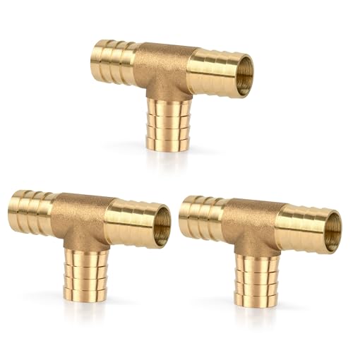 3 STK 19mm Messing Schlauchtülle, 3 Wege Gerade Schlauchverschraubung Kraftstoffleitung Verbinder Schlauchanschluss Gerade Widerhaken Splicer Mender für Wasser Kraftstoff Luft 3 STK 19mm Messing Schlauchtülle, 3 Wege Gerade Schlauchverschraubung Kraftstoffleitung Verbinder Schlauchanschluss Gerade Widerhaken Splicer Mender für Wasser Kraftstoff Luft von Jesustree
