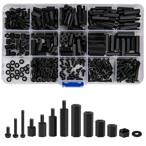 320 Stk M3 Nylon Mutter Abstandshalter, Male-Female Hex Spalte Standoff Spacer Schraubenmutter für Platine Mainboard PCB Board Reparatur Zubehör von Jesustree
