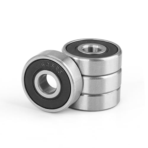 4 Stück 625-2RS Kugellager Miniatur Rillenkugellager, 5x16x5mm Skateboard Radlager mit Gummi Doppelt Abgedichtet, Chromstahl und Vorgeschmiert, für DIY, Inlineskates, Rollschuhe, Tretroller 4 Stück 625-2RS Kugellager Miniatur Rillenkugellager, 5x16x5mm Skateboard Radlager mit Gummi Doppelt Abgedichtet, Chromstahl und Vorgeschmiert, für DIY, Inlineskates, Rollschuhe, Tretroller von Jesustree