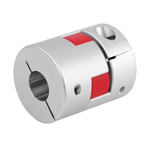 6.35 mm bis 6.35 mm Aluminium Plum Flexible Wellenkupplung, D30 L35 Flexible Kupplung Klauenkupplung für 3D-Drucker CNC-Maschine und Servostufenmotor 6.35 mm bis 6.35 mm Aluminium Plum Flexible Wellenkupplung, D30 L35 Flexible Kupplung Klauenkupplung für 3D-Drucker CNC-Maschine und Servostufenmotor von Jesustree