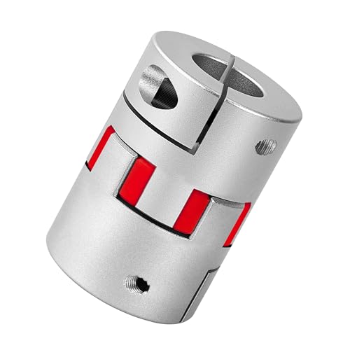 Aluminiumpflaume Flexible Wellenkupplung 16mm bis 22mm, D55 L78 Kupplungskoppler Plum Klauenkupplung für 3D-Drucker CNC-Maschine und Servostufenmotor von Jesustree