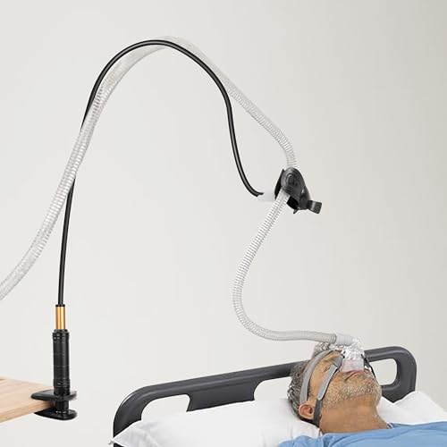 CPAP Schlauchhalter, Schlauchheber Schlauchunterstützung Aufhänger, Schwanenhals Halterung Verstellbar, Verhinderung Von Schläuchen Leckage Verwicklung, Betten Schreibtischstühle von Jesustree