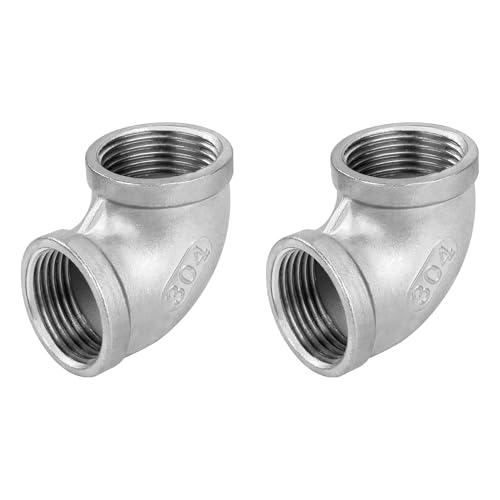 Edelstahl 90 Grad Winkelverbinder, 2 Stück 1" IG x 1" IG Edelstahl 304 Ellenbogen Verbindungsstück Rohrverschraubung für Wasser, Luft, Sanitär Edelstahl 90 Grad Winkelverbinder, 2 Stück 1" IG x 1" IG Edelstahl 304 Ellenbogen Verbindungsstück Rohrverschraubung für Wasser, Luft, Sanitär von Jesustree