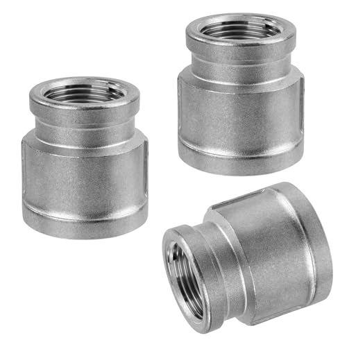 Edelstahl Sechskant Nippel, 3 Stück 1 Zoll IG x 3/4 Zoll IG Gewinde Edelstahl 304 Reduzier Kupplungsstecker, Metall Verbindungsstück Adapter für Wasser, Luft, Rohranschluss Edelstahl Sechskant Nippel, 3 Stück 1 Zoll IG x 3/4 Zoll IG Gewinde Edelstahl 304 Reduzier Kupplungsstecker, Metall Verbindungsstück Adapter für Wasser, Luft, Rohranschluss von Jesustree