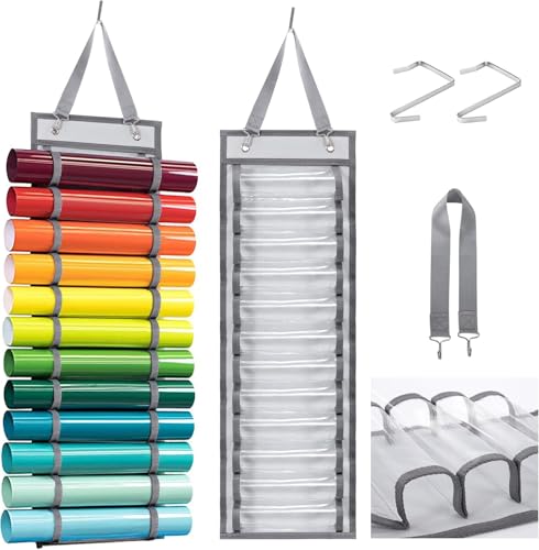 Jesustree Vinyl Rollen Organizer12 Fächern Vinyl Rollen Aufbewahrung Organizer Wandhalterung Aufbewahrungshalter für Vinylbögen Wärmetransferpapier Geschenkpapier Grau 67x22cm Jesustree Vinyl Rollen Organizer12 Fächern Vinyl Rollen Aufbewahrung Organizer Wandhalterung Aufbewahrungshalter für Vinylbögen Wärmetransferpapier Geschenkpapier Grau 67x22cm von Jesustree