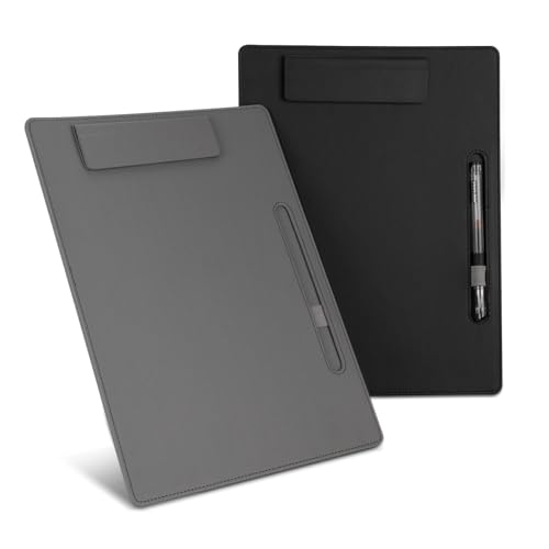 Klemmbrett Leder Schreibbrett A4 Klemmbrettmappe Magnetisches Clipboard Speisekarte mit Stift Clip Halter für Konferenzmappe Büro Restaurant Bar Klassenzimmer Café, 2 Stück Klemmbrett Leder Schreibbrett A4 Klemmbrettmappe Magnetisches Clipboard Speisekarte mit Stift Clip Halter für Konferenzmappe Büro Restaurant Bar Klassenzimmer Café, 2 Stück von Jesustree