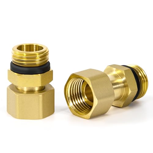 Messing Beweglich Verschraubung, 2 Stück 1/2" OD x 1/2" Gewinde Messing Kompression Rohrverschraubung mit Gummiring, Heavy Duty Kompression Fitting für Wasser, Luft, Öl Messing Beweglich Verschraubung, 2 Stück 1/2" OD x 1/2" Gewinde Messing Kompression Rohrverschraubung mit Gummiring, Heavy Duty Kompression Fitting für Wasser, Luft, Öl von Jesustree