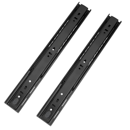 Schubladenschienen Rutschen, 350mm/14in Softclose Rollenauszug Teleskopschiene, Schubladenauszug Schienen Vollauszüge für Wohnmobil, Tragkraft, Lagerschränke von Jesustree