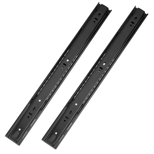 Schubladenschienen Rutschen, 500mm/20in Softclose Rollenauszug Teleskopschiene, Schubladenauszug Schienen Vollauszüge für Wohnmobil, Tragkraft, Lagerschränke von Jesustree