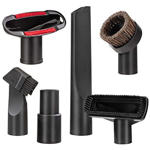 Staubsauger Düsen Set, 6 Teiliges Staubsauger Aufsätze Staubsaugerdüse Polsterdüse Fugendüse Möbelpinsel Adapters für Sauger 32mm und 35mm Durchmesser von Jesustree