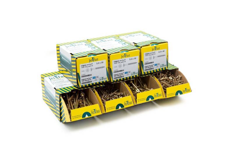 Jet-Fast Schrauben-Set Universalschrauben Set L Goldline von Jet-Fast