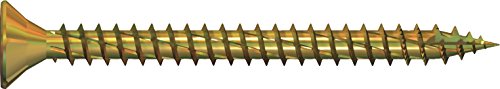Original Jet-Fast Universalschrauben 4,0 x 30 mm Senkkopf, Vollgewinde, Torx Antrieb, Gelb verzinkt 1000 Stück von Jet-Fast