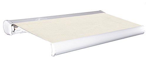 Jet-Line® | Elektrische Markise | Vollkassettenmarkise | Sunray 4 m in beige | Markise | Beschattung | Terrasse Balkon | Sonnenschutz | Kassettenmarkise | Sonnenmarkise UV Schutz Garten von Jet-Line