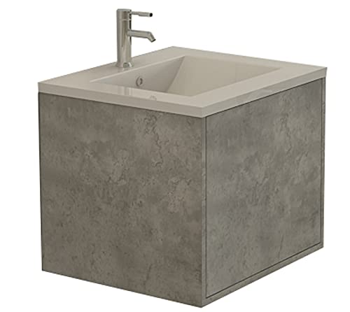 Jet-Line | Moderner Waschtisch | Badmöbel Set | Linz | Betonoptik | grau | Waschtisch | Bad | Möbel Set | Waschbecken | Unterschrank | Möbel & Stauraum Badezimmer Jet-Line | Moderner Waschtisch | Badmöbel Set | Linz | Betonoptik | grau | Waschtisch | Bad | Möbel Set | Waschbecken | Unterschrank | Möbel & Stauraum Badezimmer von Jet-Line