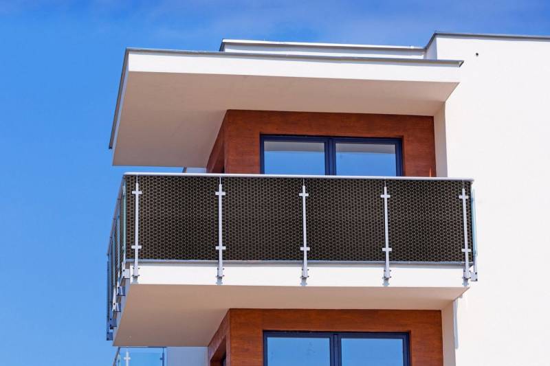 Jet-Line Balkonsichtschutz Balkonsichtschutz dunkelbraun Polyrattan 100 x 90 von Jet-Line