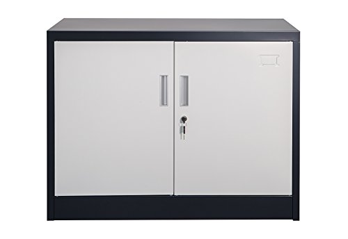 Jet-Line | Büroschrank | Aktenschrank |Saratow | 2-Farbig | Werkzeugschrank |Lager | Büro | Werkstatt |Schrank | Masse: 90 x 68 x 40 cm | Mehrzweckschrank | Abschließbar |Aufbewahrungsschrank von Jet-Line