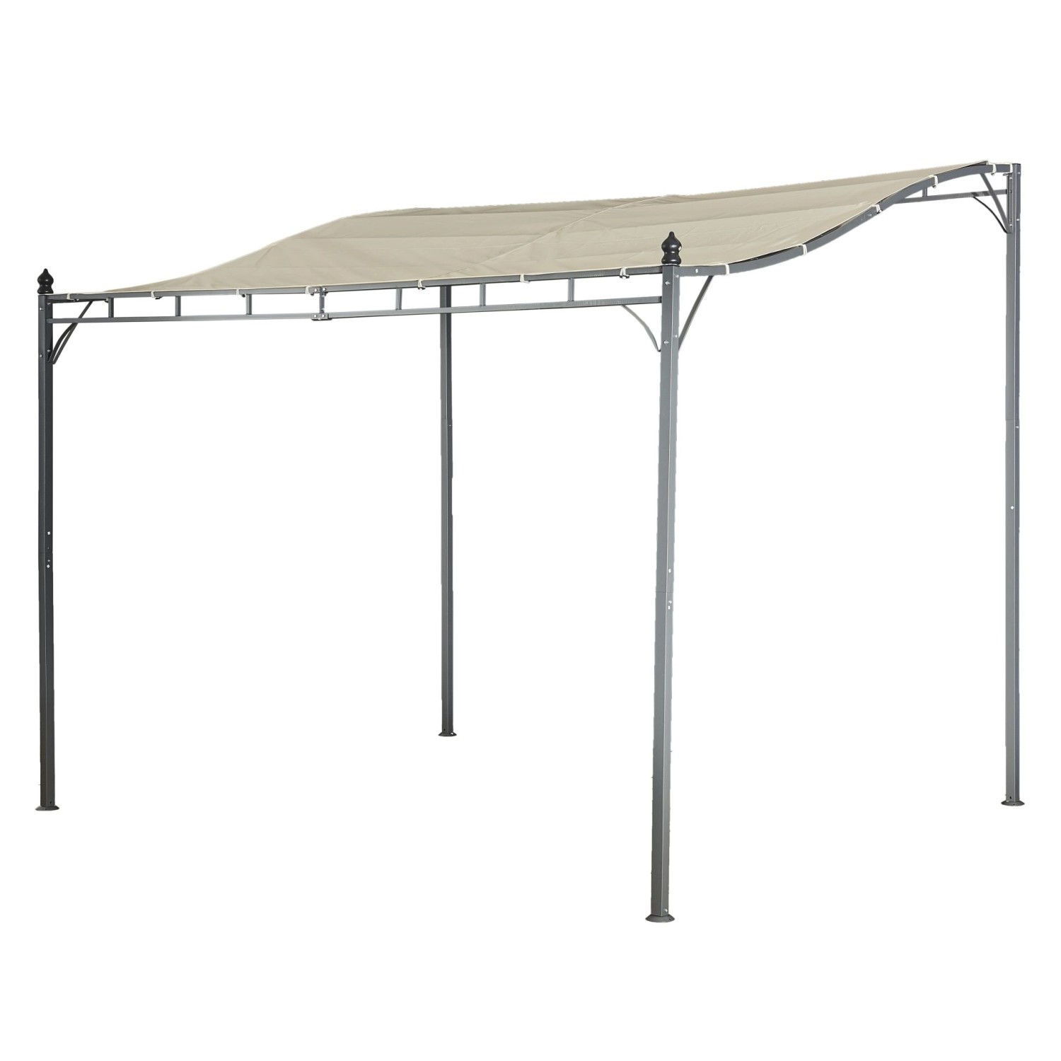 Jet-Line Gartenanbau-Pavillon Lagos aus Alu mit Überdachung 2,5 x 3 Meter in Anthrazit/Beige Jet-Line Gartenanbau-Pavillon Lagos aus Alu mit Überdachung 2,5 x 3 Meter in Anthrazit/Beige von Jet-Line