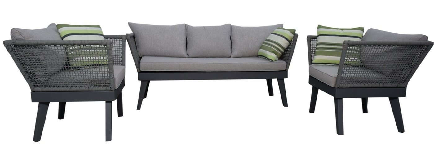 Jet-Line Gartenlounge-Set Loungemöbel Cuba hellgrau Jet-Line Gartenlounge-Set Loungemöbel Cuba hellgrau von Jet-Line