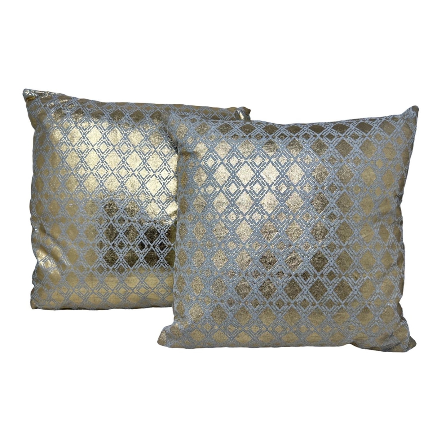 Jet-Line Indoor Dekokissen 2er Set Raute Gold/Grau 40 x 40 cm Jet-Line Indoor Dekokissen 2er Set Raute Gold/Grau 40 x 40 cm von Jet-Line