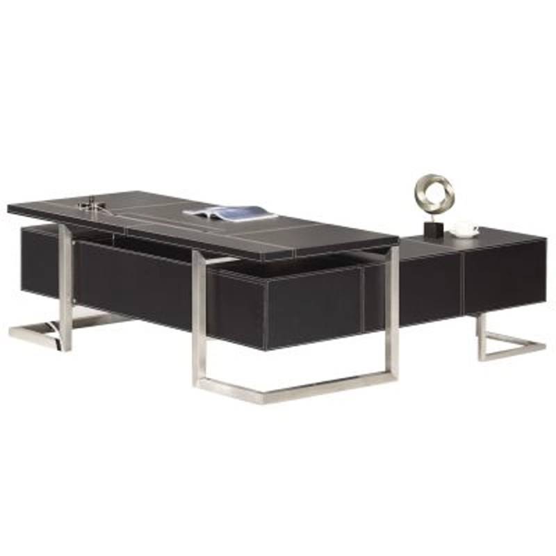 Jet-Line Luxus Chef Schreibtisch Venedig Linksseitig Inklusive 2 Sideboards 220 x 200 x 75 cm von Jet-Line