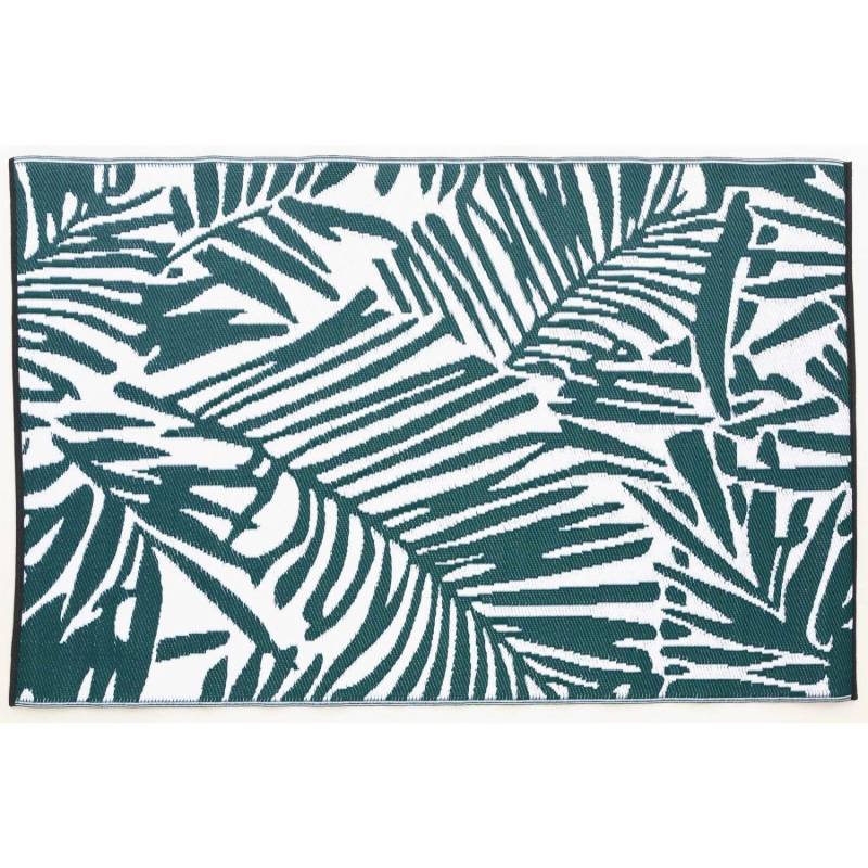Jet-Line Outdoorteppich Lorena Waldgrün Blattmuster 120 x 180 cm von Jet-Line