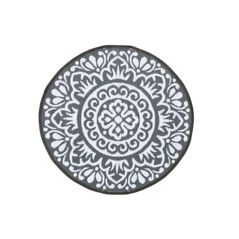Jet-Line Outdoorteppich Rondo Grau mit Geometrischem Mustern Rund Ø 120 cm von Jet-Line