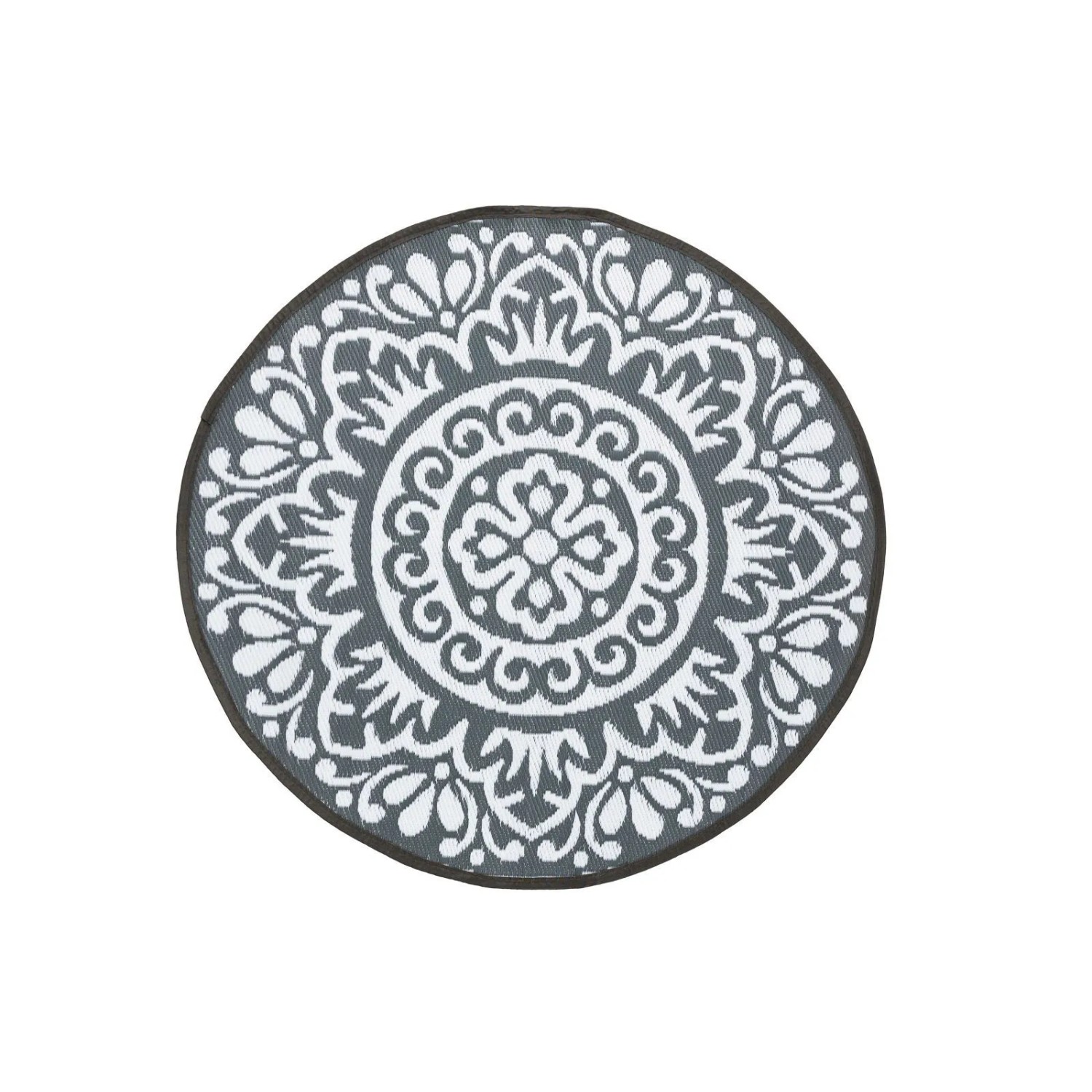 Jet-Line Outdoorteppich Rondo Grau mit Geometrischem Mustern Rund Ø 120 cm Jet-Line Outdoorteppich Rondo Grau mit Geometrischem Mustern Rund Ø 120 cm von Jet-Line