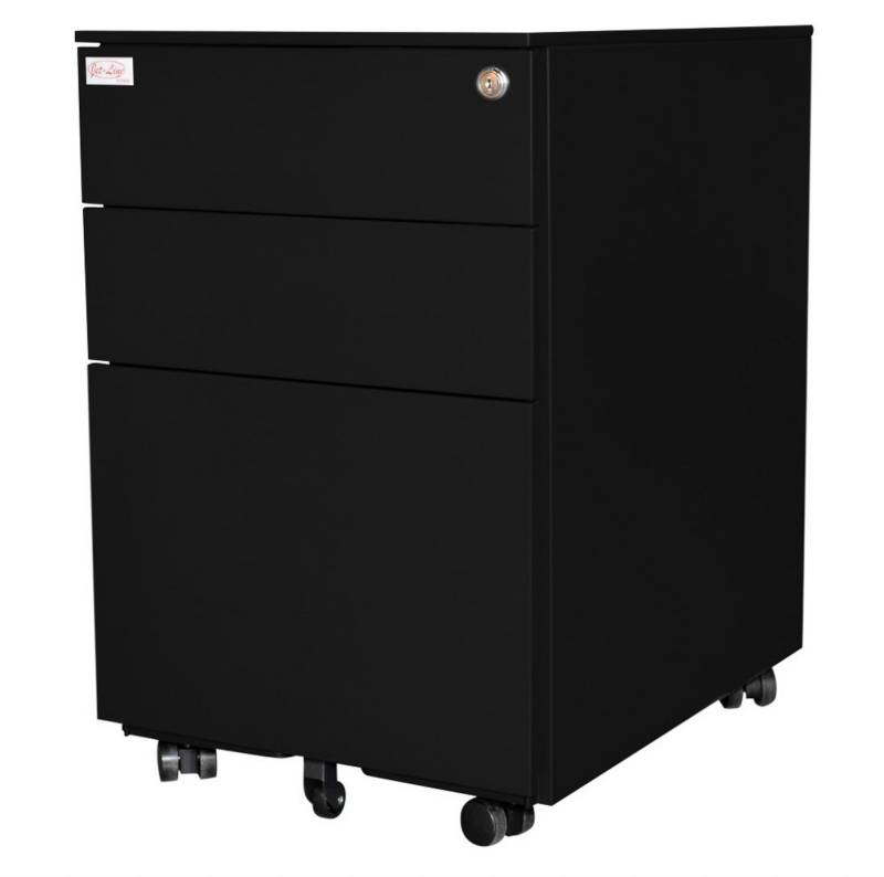 Jet-Line Rollcontainer Rollcontainer in schwarz Rollschrank Bürocontainer von Jet-Line