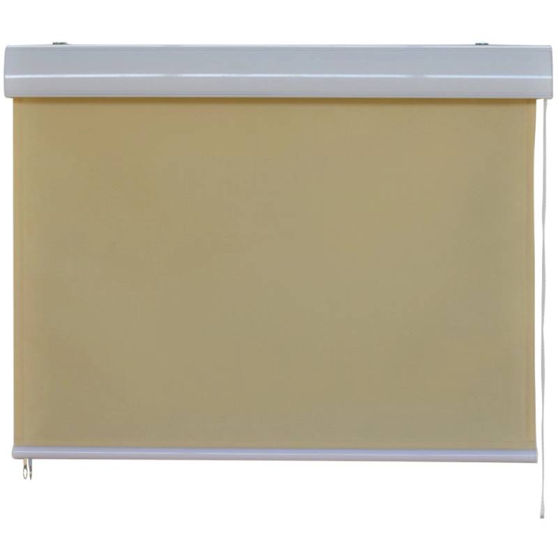 Jet-Line Sichtschutzrollo Beige 1,4 x 2,3 m mit Kassette von Jet-Line