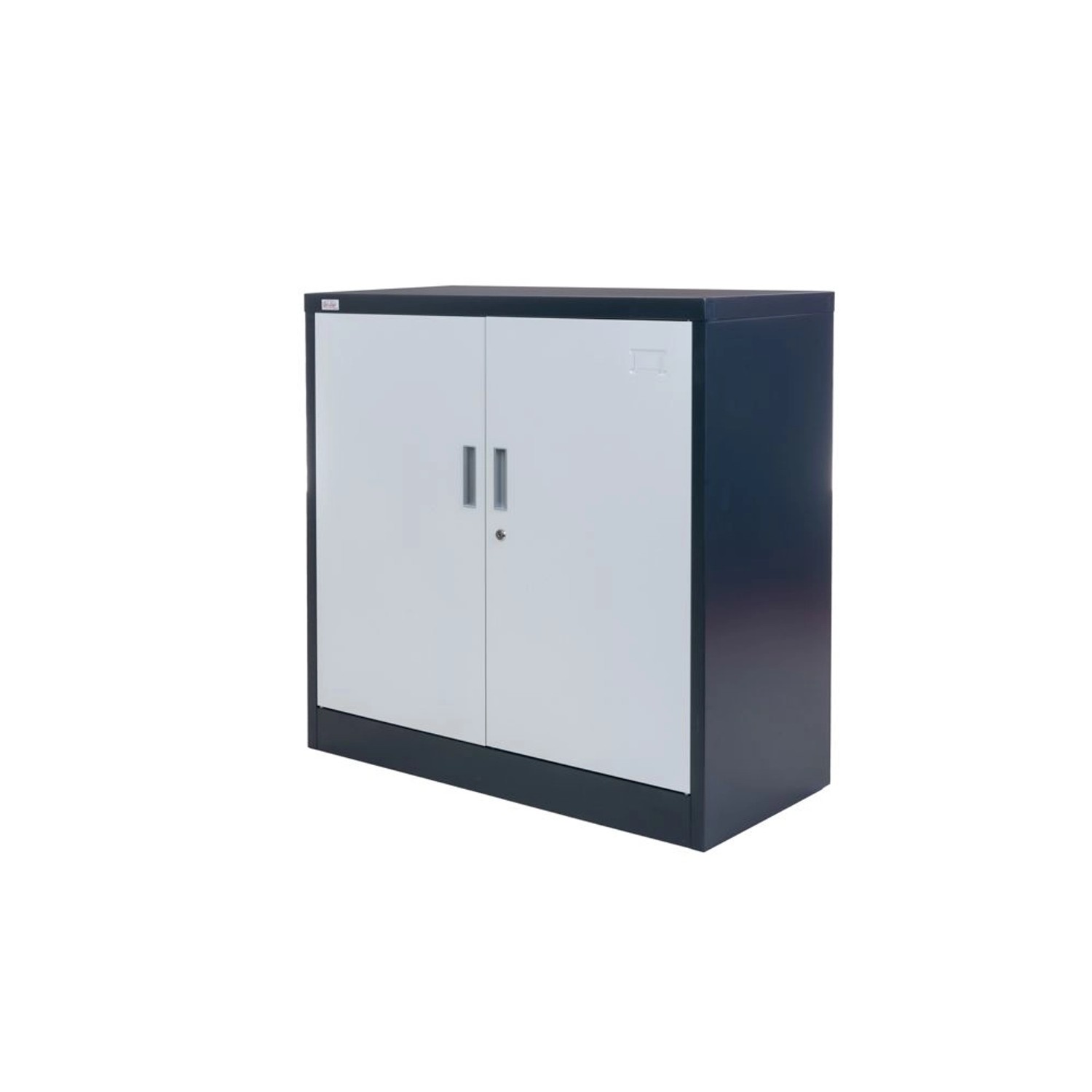 Jet-Line Stahlschrank Kiew in Anthrazit-Weiß 90 x 40 x 90 cm mit Abschließbaren Türen von Jet-Line