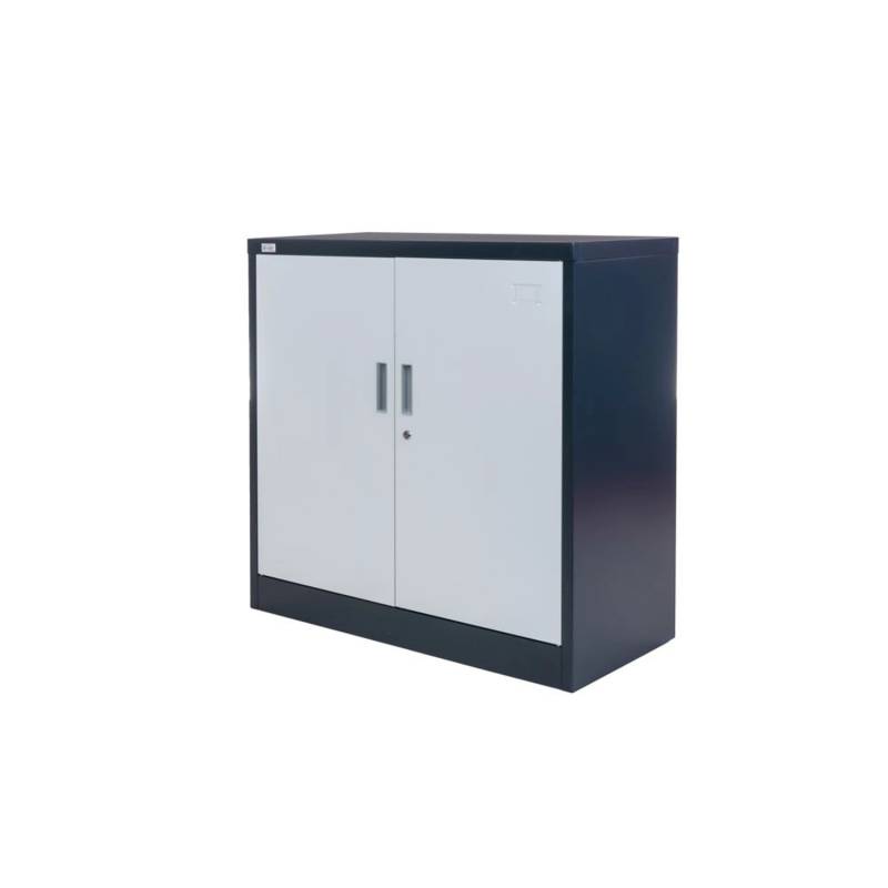 Jet-Line Stahlschrank Kiew in Anthrazit-Weiß 90 x 40 x 90 cm mit Abschließbaren Türen von Jet-Line
