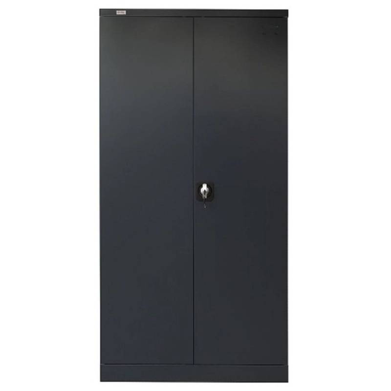 Jet-Line Stahlschrank Omsk in Anthrazit 90 x 45 x 185 cm mit Abschließbaren Türen und Garderobe von Jet-Line