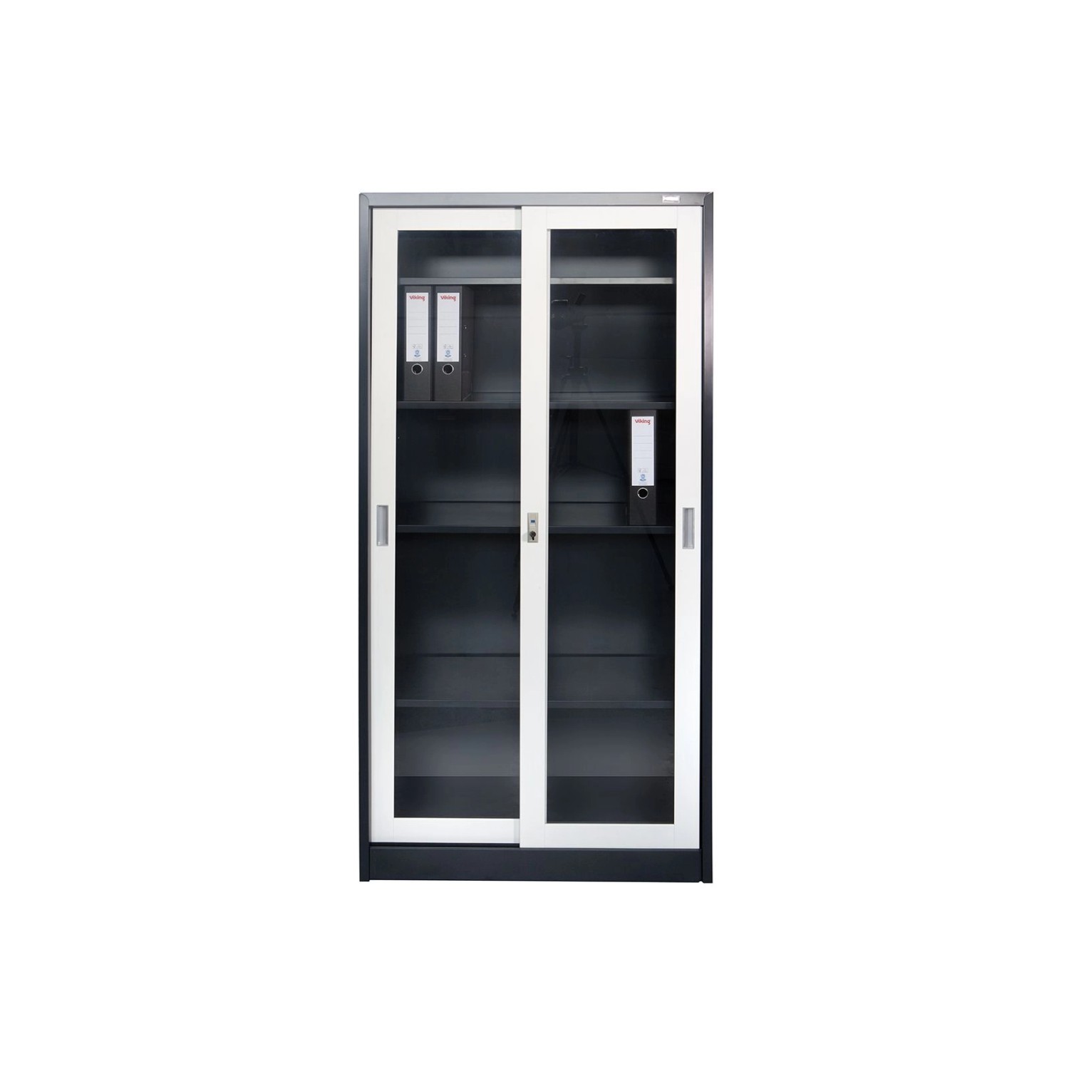 Jet-Line Stahlschrank St Petersburg in Anthrazit-Weiß 90 x 40 x 185 cm Abschließbare Türen/Glasfront Jet-Line Stahlschrank St Petersburg in Anthrazit-Weiß 90 x 40 x 185 cm Abschließbare Türen/Glasfront von Jet-Line