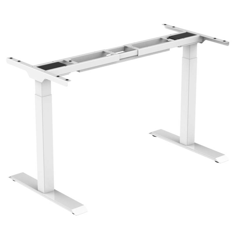 Jet-Line Unterteil für Höhenverstellbaren Schreibtisch Weiß 2 Motoren Ultra Silent 69-118 cm von Jet-Line