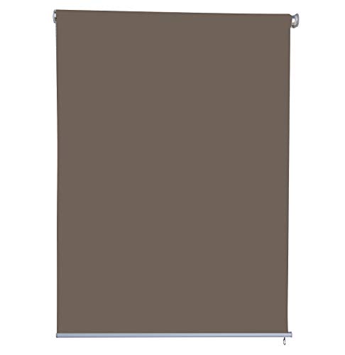 Jet-Line | Vertikalmarkise | Balkonmarkise | Beschattung | Outdoorrollo | Sichtschutzrollo | braun | 1.7 x 2.3 m | Windschutz | Sonnenschutz | Windschutzrollo | Außenrollo | Balkon | Terrasse von Jet-Line