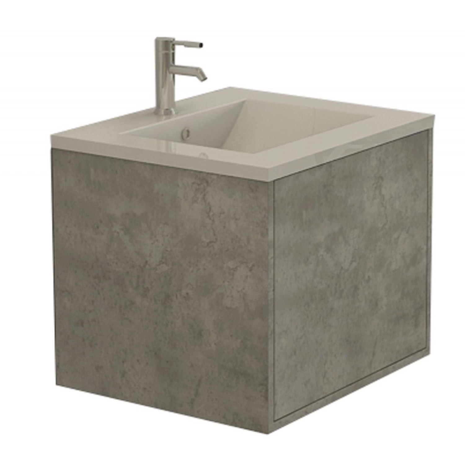 Jet-Line Waschtisch Linz 60 cm in Betonoptik SMC-Waschbecken und Unterschrank Jet-Line Waschtisch Linz 60 cm in Betonoptik SMC-Waschbecken und Unterschrank von Jet-Line