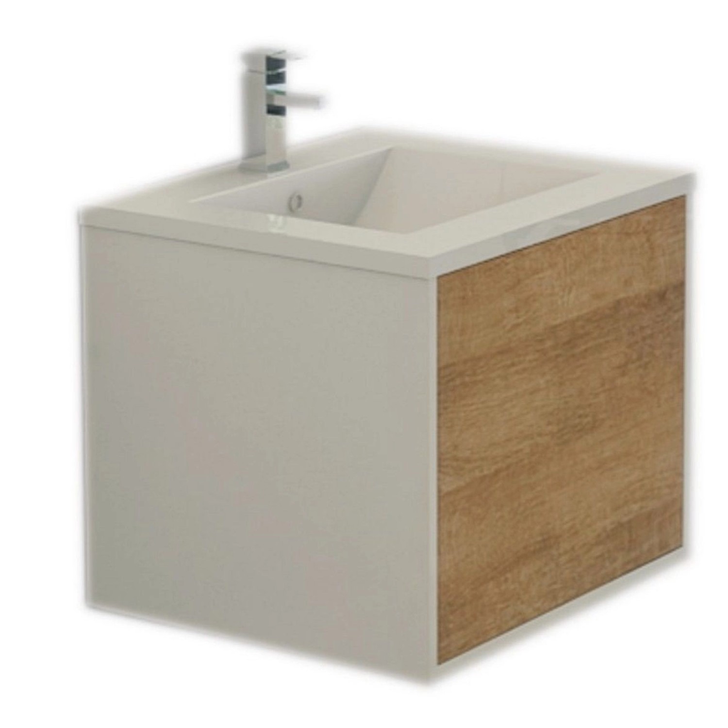 Jet-Line Waschtisch Linz 60 cm in Holzoptik SMC-Waschbecken und Unterschrank Jet-Line Waschtisch Linz 60 cm in Holzoptik SMC-Waschbecken und Unterschrank von Jet-Line