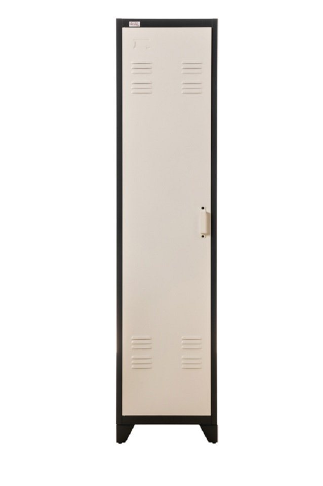 Jet-Line Werkzeugschrank Aktenschrank Spind PETROW dunkelgrau-weiß 1-türig von Jet-Line