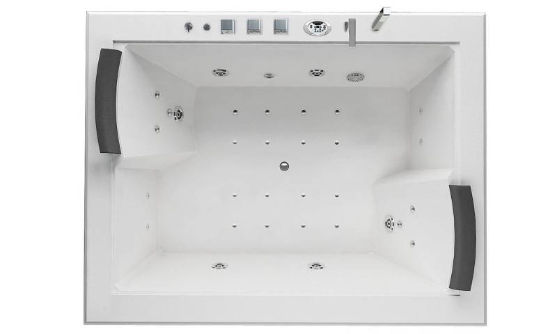 Jet-Line Whirlpool-Badewanne Whirlpool XXL 2 Personen BABILON weiss 180 x 141.5 Jet-Line Whirlpool-Badewanne Whirlpool XXL 2 Personen BABILON weiss 180 x 141.5 von Jet-Line