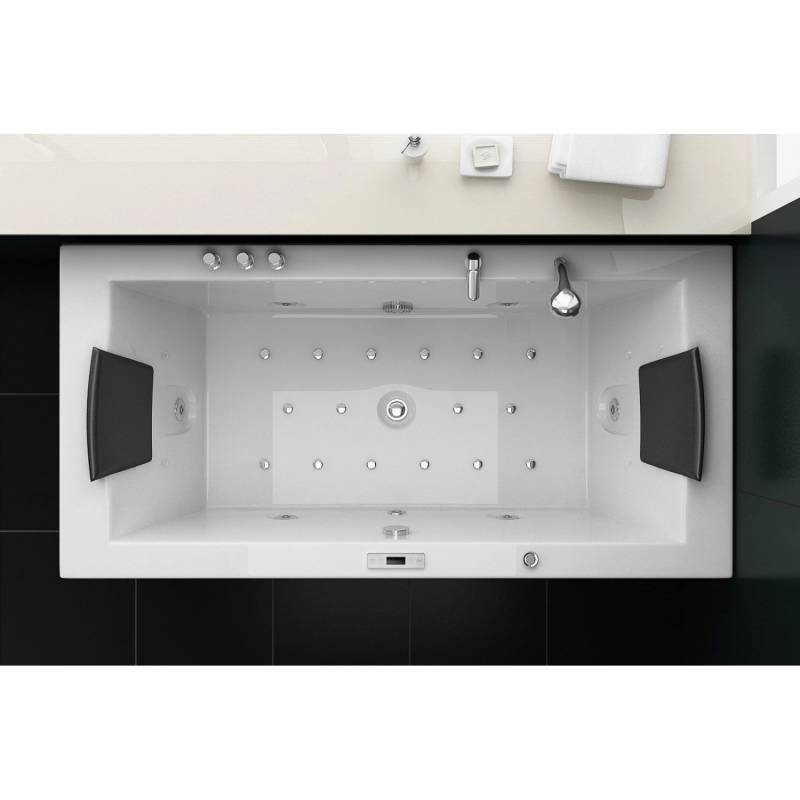 Jet-Line Whirlpool Villa Eugenie Weiß für 2 Personen mit Heizung und Unterwasserbeleuchtung von Jet-Line