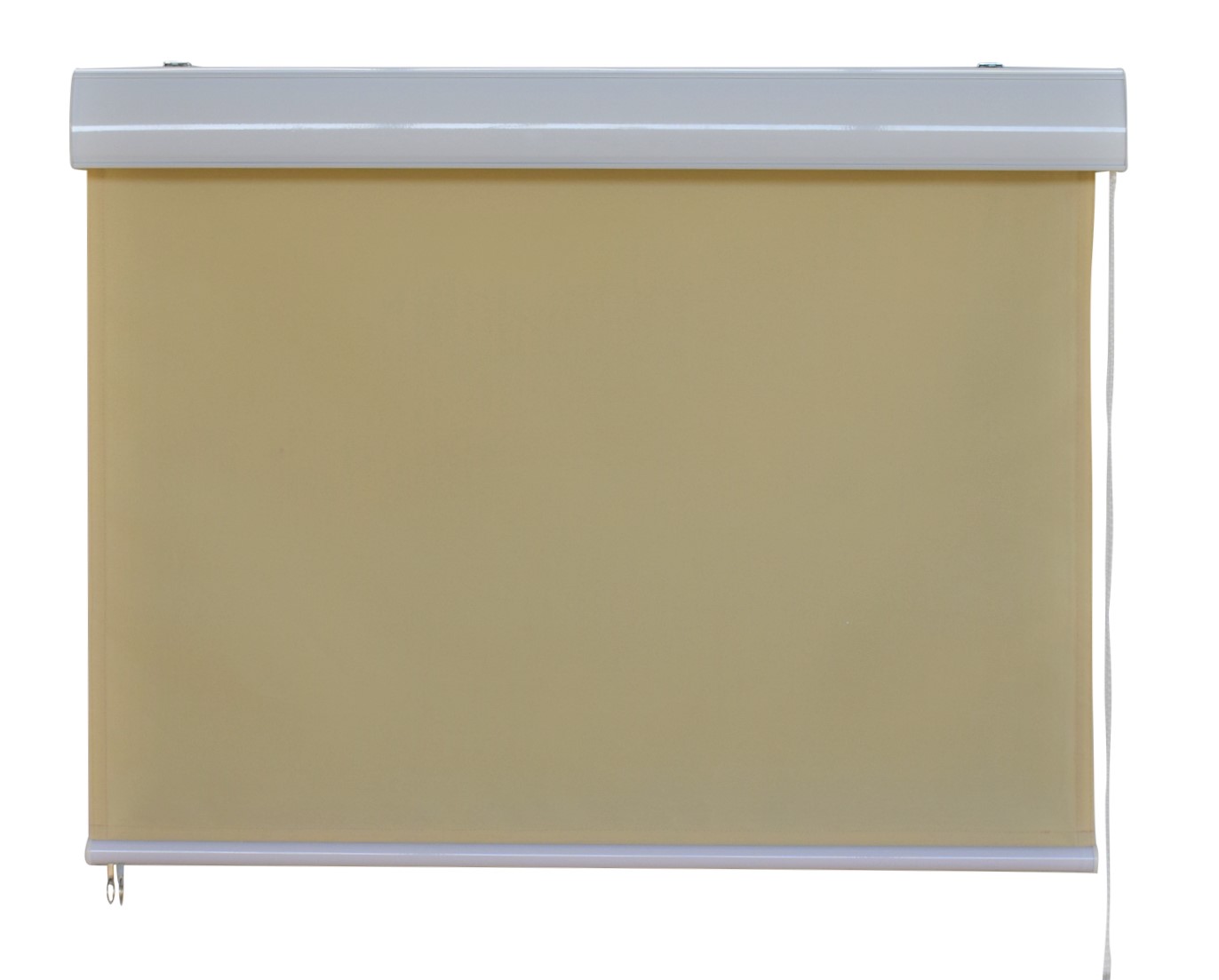 Vertikalmarkise Balkonmarkise Kassettenrollo Sichtschutzrollo beige 1.0 x 2.3 m Outdoor von Jet-Line