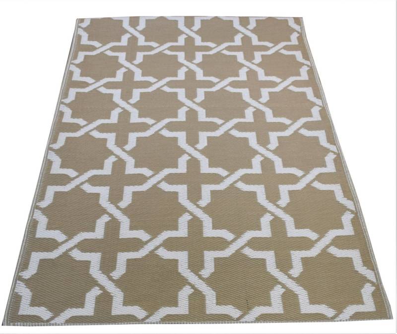 Jet-Line Outdoorteppich Gartenteppich Kunststoffteppich Modern braun 120x1 von Jet-Line
