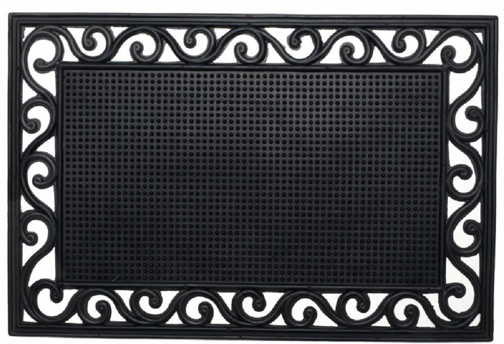 Stufenmatte Relief Gummi Fussmatte SVETLANA 40x60 cm schwarz, Jet-Line von Jet-Line