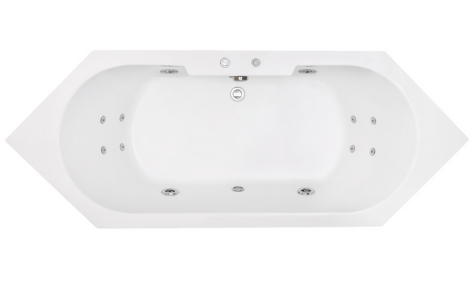 Whirlpool VILLA MEDICI 209x80.5 cm weiß von Jet-Line