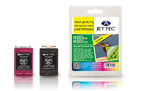 JET TEC H301XLB/C Wiederbefllte Tinte Ersetzt HP HP301XL schwarz von Jet Tec