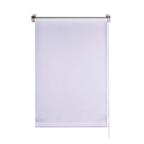 Jet-Line | Rollo | Blickdicht | Weiss | 110 cm breit x 150 cm lang | Seitenzugrollo | Verdunkelnd | Klemm- oder Fixmontage von Jet-line