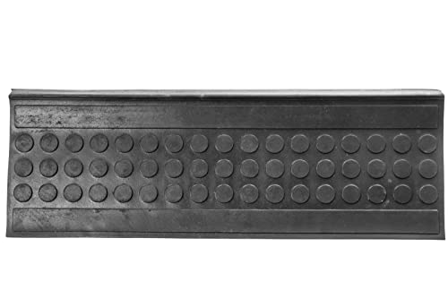 Jet-Line® | Stufenmatten außen | Gummi | Melina | Außenbereich | Treppenmatten | Außentreppe | Antirutschmatte | 25x75cm | schwarz | mit Winkelkante 75x25 cm Treppenstufen matten antirutsch von Jet-Line